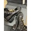 Chanel Crinkled Calfskin, Grosgrain, Imitation Pearls, Strass & Metal Combat Boots G45856 Black 2024