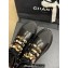 Chanel Crinkled Calfskin, Grosgrain, Imitation Pearls, Strass & Metal Combat Boots G45856 Black 2024