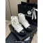 Chanel Lambskin Quilting Chain CC Logo Combat Boots White 2024
