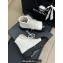 Chanel Lambskin Quilting Chain CC Logo Combat Boots White 2024