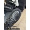 Chanel Lambskin Quilting Chain CC Logo Combat Boots Black 2024