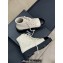 Chanel Crinkled Calfskin Quilting Combat Boots White 2024