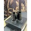 Chanel Crinkled Calfskin Quilting Combat Boots Black 2024
