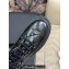 Chanel Crinkled Calfskin Quilting Combat Boots Black 2024