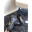 Chanel Calfskin, Grosgrain, Imitation Pearls, Strass & Metal Combat Boots G45856 Black 2024