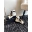 Chanel Crinkled Calfskin, Grosgrain, Imitation Pearls, Strass & Metal Combat Boots G45856 White 2024
