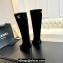 Chanel Heel 7cm Calfskin Chain High Boots G45977 Suede Black 2024