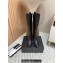Chanel Heel 5cm CC Logo High Boots Crinkled Calfskin Black 2024