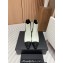 Chanel Heel 5cm CC Logo Ankle Boots Crinkled Calfskin White 2024
