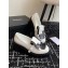 Chanel Calfskin Moccasins White/Black with Buckle 2024