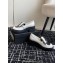 Chanel Calfskin Moccasins White/Black with Buckle 2024