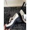Chanel Calfskin Moccasins White/Black with Buckle 2024