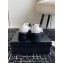 Chanel Calfskin Moccasins White/Black with Buckle 2024