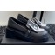 Chanel Calfskin Moccasins Black/White with Buckle 2024