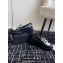 Chanel Calfskin Moccasins Black/White with Buckle 2024