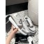 Chanel Suede Calfskin and Fabric Sneakers Gray 2024