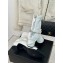 Chanel Heel 5cm Stretch Lambskin, Grosgrain, Imitation Pearls & Metal Short Boots G45794 White 2024