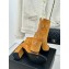 Chanel Heel 7cm Suede Calfskin & Lambskin Short Boots G45900 Light Brown & Black 2024