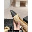 Chanel Metal Heel Pumps Quilting Leather Beige 2024