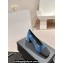 Chanel Print Velvet and Grosgrain Pumps Blue 2024
