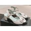 Chanel Camellia Sandals Suede Gray 2024