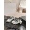 Chanel Camellia Sandals Suede Gray 2024