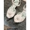Chanel Camellia Sandals Suede Gray 2024