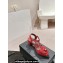 Chanel Camellia Sandals Suede Burgundy 2024