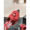 Chanel Camellia Sandals Suede Burgundy 2024