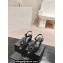 Chanel Camellia Sandals Suede Black 2024