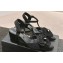 Chanel Camellia Sandals Suede Black 2024