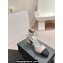 Chanel Crystal Heel Mary Janes G45235 Suede Gray 2024