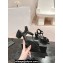 Chanel Camellia Sandals Suede Black 2024