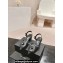 Chanel Camellia Sandals Leather Black 2024