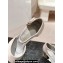 Chanel Crystal Heel Mary Janes G45235 Suede Gray 2024