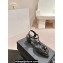 Chanel Camellia Sandals Leather Black 2024