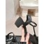 Chanel Camellia Sandals Leather Black 2024