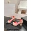 Chanel Crystal Heel Mary Janes G45235 Suede Pink 2024