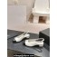 Chanel Heel 4.5cm Calfskin Slingbacks G45768 White 2024