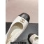 Chanel Heel 4.5cm Calfskin Slingbacks G45768 White 2024