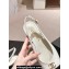 Chanel Heel 4.5cm Calfskin Slingbacks G45768 White 2024