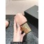 Chanel Crystal Heel Mary Janes G45235 Suede Pink 2024