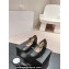 Chanel Heel 5cm Lambskin Mary Janes G45777 Black 2024