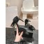 Chanel Crystal Heel Mary Janes G45235 Suede Black 2024