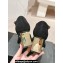Chanel Crystal Heel Mary Janes G45235 Suede Black 2024