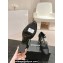 Chanel Crystal Heel Mary Janes G45235 Suede Black 2024