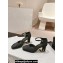 Chanel Crystal Heel Mary Janes G45235 Grosgrain Black 2024