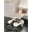 Chanel Metal Heel Mary Janes G45235 Quilting Leather White 2024