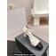 Chanel Metal Heel Mary Janes G45235 Quilting Leather White 2024