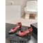 Chanel Metal Heel Mary Janes G45235 Quilting Leather Burgundy 2024